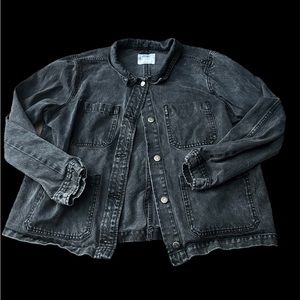 Oversized black Jean Jacket